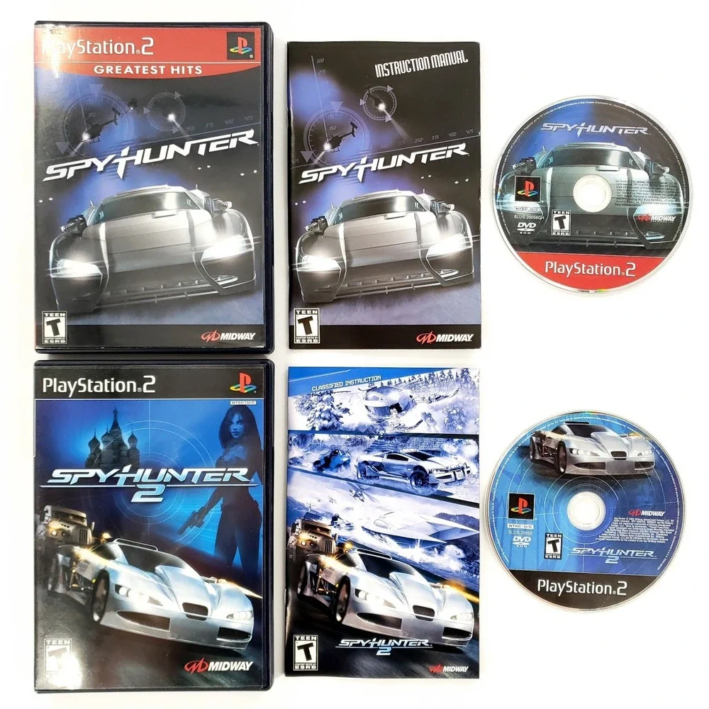 SpyHunter 1 & 2 Sony PlayStation 2 Complete Tested & Works